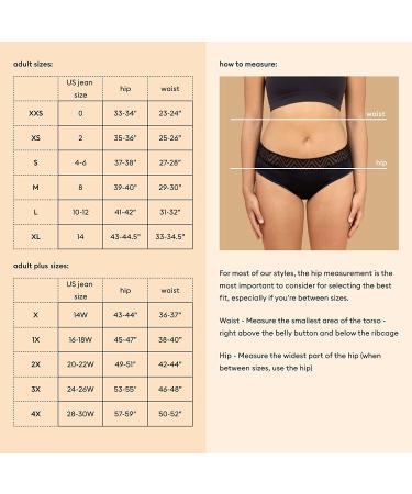 Thinx Hiphugger Period Underwear - Moderate Absorbency - Large Black - Buy Online on GoSupps.com