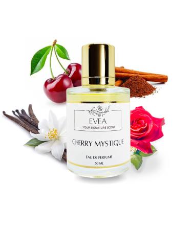 EVEA - Eau de Parfum - Cherry Mystique-Inspired by T. Ford Lost' Cherry Perfume - Luxury Fragrance Cherry Blossom & Vanilla-Pure Paraben Free Vegan Women's & Men's Perfume - 50ml Spray | 1.7 fl. oz