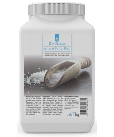 Dr.Ehrlichs Alpen-Salz-Bad Dose 2 kg-cold bath in rheumatism joint diseases neurodermatitis psoriasis and allergies with minerals and trace elements from the mountains