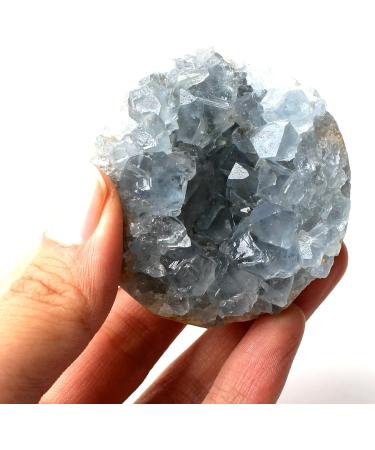 1PC Madagascar Natural Celestite Crystal Druzy Cluster Sky Blue Geode Specimen Home Decor Reiki Stone ERTEYIN (Size : 600-650g) - Buy Online on GoSupps.com