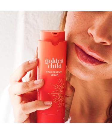 Golden Child - Halo Renewal Serum - Sensitive Skin - Blemish-Fighting Daily Facial Serum. Clears Breakouts, Minimizes Pores, Brightens Oily Skin for a Clearer, Fresh Face. 30ml / 1 oz. - Buy Online on GoSupps.com