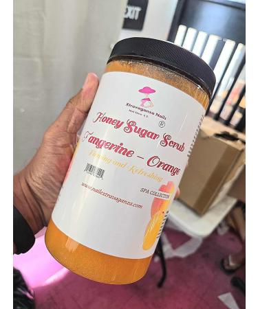 Extravaganza Nails Honey Sugar Scrub Tangerine Orange 3 lb Firming and Refreshing - Buy Online on GoSupps.com