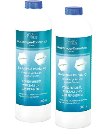 Sichler Window Plaster Concentrate - 2x500ml Glass Cleaner Makes 11 Liters Perfect for Windows & Cleaning Robots - Buy Online on GoSupps.com