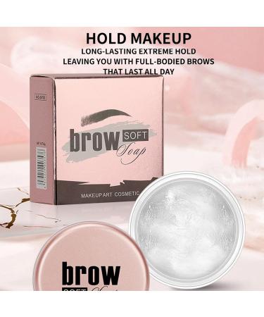 Eyebrow Soapbar Wax - Waterproof Clear Eyebrow Gel | Eyebrow Styling Wax Eyebrow Shaping Wax for Brows Clear Brow Styling Wax for Lamination Effect - Buy Online on GoSupps.com