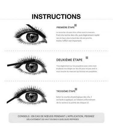 Antismudge mascara Waterproof Cosmetics Lengthening Volume Length Curved Mascara Eyelashes for Women Beginners Home Living Room Travel Birthday Dating Daily Use Wedding - Buy Online on GoSupps.com