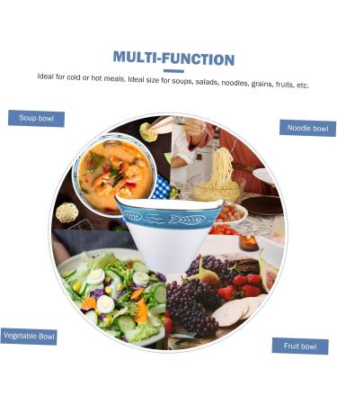 Zerodeko Ramen Bowl Japanese Soup Bowls Japanese Salad Bowl Home Bowl Soup Container Bamboo Hat Bowl Binaural - Buy Online on GoSupps.com