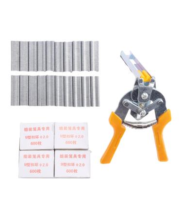 Qtynudy Type M Nail Ring Pliers Type M Nail Ring Pliers Type M Nail Ring Pliers Thickened for Manual Tying (M Nail +3000Clips)