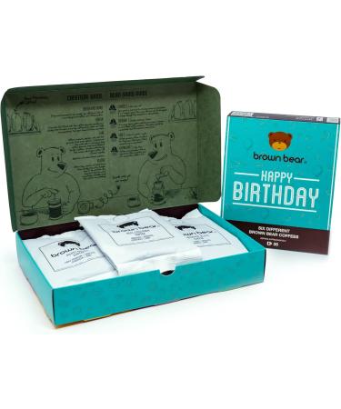 Brown Bear Coffee 6 Birthday Coffee Blends Whole Bean Coffee Great for Men and Women for All Coffee Machines Light Medium and Dark Roast - Buy Online on GoSupps.com