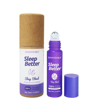 Essential Oil Serum Roll On 10ml Herbal Essential Oil Blend Roller Ball for Adults Oil-Free Lavender Scent