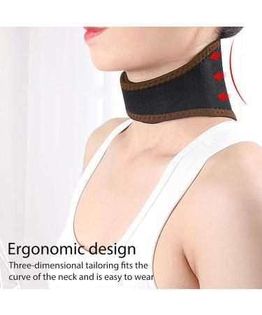 Virtcoy Heated Neck Support | Adjustable Magnetic Heating Cushion Wrap for Men & Women - Black-Green Dot - Buy Online on GoSupps.com