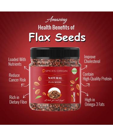 Spices Origin Raw Flax Seeds Eating Rich with Fiber 250g - Alsi Seeds Premium Raw Flax Seeds Rich in Omega Diet Food_Packing May Vary - Buy Online on GoSupps.com