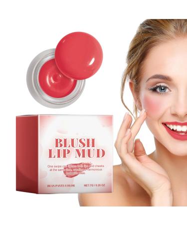 wiroouia Blush Long-Lasting Light Makeup | Tinted Cheek Cream Jelly Lip Gloss For Women Friends Travel Daily Wear Parties Dates Office Transportation Birthdays Holidays