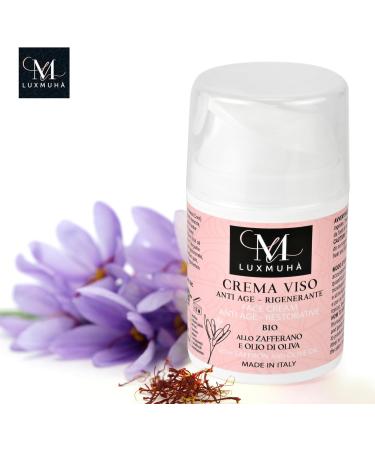 Luxmuh Luxmuha Organic Anti-Ageing Regenerating Face Cream Saffron and Olive Oil 50 ml - Buy Online on GoSupps.com