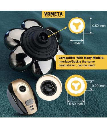 VRMETA Electric Shaver Replacement Heads Sharp Stainless Steel Head Shaver Replacement Blades Shaver Blades for Electric Rotary Shaver (7 Heads (Silver)) - Buy Online on GoSupps.com