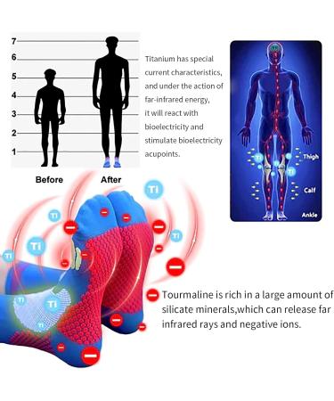 HIGHERSOCKS 2023 Far Infrared Schorl Titanium Ion Compression Socks - Medium Black - Buy Online on GoSupps.com
