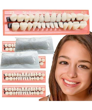 Fake Teeth  Dental Resin Kit for Teeth  Can Be Used for Filling Teeth Missing Teeth  Teeth False Tooth Kit for Horror Prop DIY All teeth 4 Sets 
