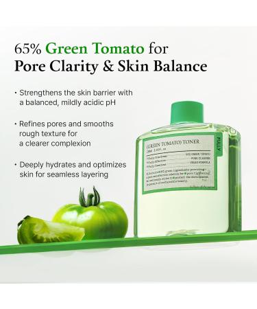 FULLY Green Tomato Toner Pore Tightening with 95% Green Tomato Extract and VIT C Skin Soothing and Hydrating Fragrance Free Vegan & Dermatologically Tested 8.45 fl.oz - Buy Online on GoSupps.com