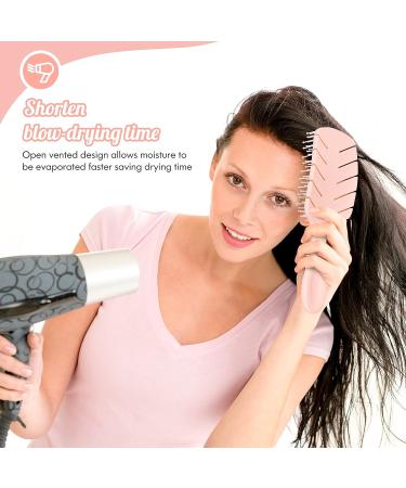 Sofmild Curved Vented Paddle Brush - Detangle & Style Faster | Flexible Bristles for Curly, Thick, Wet Hair - Buy Online on GoSupps.com
