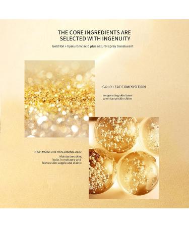 BLUE LOVE 24K Gold Foil Hyaluronic Acid Face Serum - Anti-Aging Glow Booster for Dark Spots & Deep Moisturization - 3.38 fl oz - Buy Online on GoSupps.com