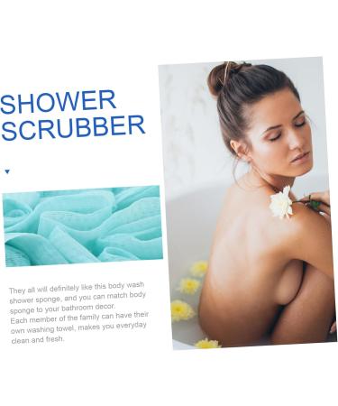 POPETPOP 1set Bath Towel Bath Shower Mitt Body Cleaning Gloves Exfoliating Back Brush Bath Shower Loofah Pouf Sponge Shower Sponge Body Scrub Mitt Bath Ball Fiber Double Sided Bath Products - Buy Online on GoSupps.com