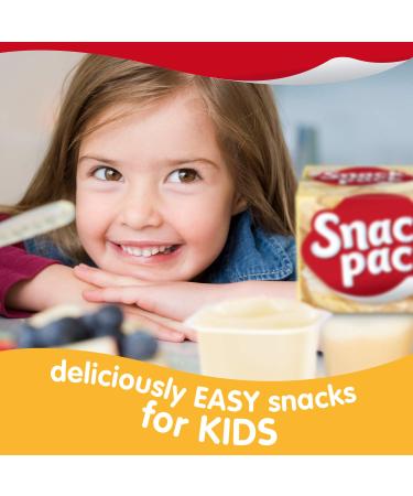 Snack Pack Banana Cream Pie Pudding Cups - 4 Count | 12 Pack - Delicious Instant Dessert - Buy Online on GoSupps.com