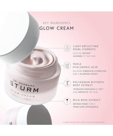Glow Cream 1.7 Fl Oz Hydrating Face Cream Radiance Boosting Moisturizer Plumps Skin and Refines Pores for Instant Luminous Glow Luxury Skincare By Dr. Barbara Sturm - Buy Online on GoSupps.com