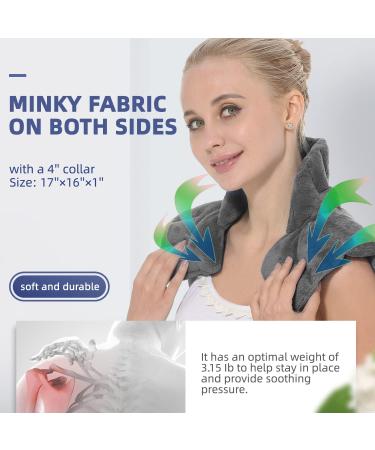 Aroma Season Heated Neck Warmer - Microwave Heat Pad for Neck and Shoulder Pain Relief in Grey - Buy Online on GoSupps.com