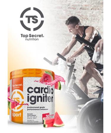 Top Secret Nutrition Cardio Igniter Pre-Workout Supplement 6.35 oz - Watermelon Flavor - Buy Online on GoSupps.com