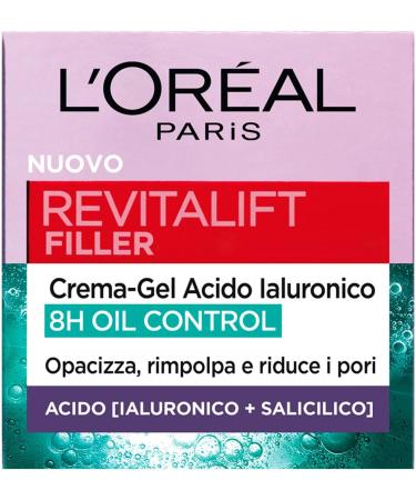  L'Oreal Paris L'Or al Paris Oil Control Anti-Dusk Cream for combination and oily skin 8-hour sebum control less shiny and plumped skin with hyaluronic acid and salicylic acid Revitalift - Buy Online on GoSupps.com