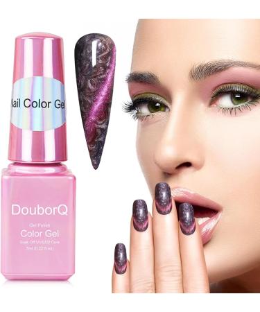 DIY Cat Eyes Gel Nail Polish - Aurora Glitter Effect Gel Nail Art Varnish Manicure Tool | Aurora Nail Art Design Easter for Women 0.23 OZ  - Buy Online on GoSupps.com