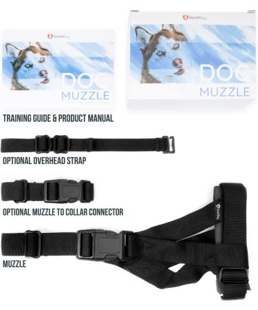 Gentle Muzzle Guard for Dogs - Prevents Biting and Unwanted Chewing Safely New Secure Comfort Fit - Soft Neoprene Padding No More Chafing Training Guide Helps Build Bonds with Pet (Grey L) L (Pack of 1) Grey - Buy Online on GoSupps.com