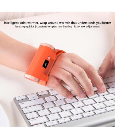 Electric Hand Warmers Fashionable Cool 2 in 1 Bracelet Hand Warmer LCD Display 4 Temp Settings Pocket Hand Warmer for Men Women Double-Sided Fast Heating Rowces Orange1 - Buy Online on GoSupps.com