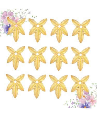 TOPBATHY 1500 Pcs Flowers for Hair Accessories Leaves Flatback Leaves Loose Bead Gold Locket Handmade Earrings Gold Hair Accessories Headdress Decor Accessories Faux Flowers Charm Hairpin Goldenx3pcs 1.5*1.1*02cmx3pcs - Buy Online on GoSupps.com