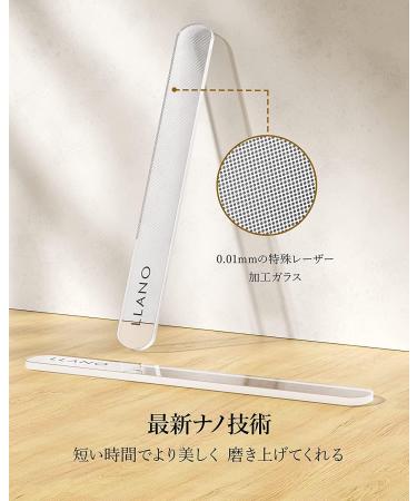 Llano Stainless Steel Nail File with Leather Case - Double Sided Anti-Slip Metal Nail File for Men and Women - Buy Online on GoSupps.com