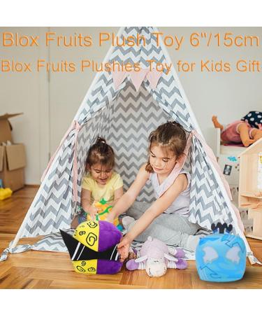 ZejaL Blox Fruits Plush Toy 6 + Code Mystery Box | Soft & Cute Stuffed Hugging Fruit Squishy Pillow | Funny Novelty Throw Cushion | 15CM/6A - Buy Online on GoSupps.com