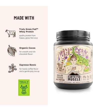 Buy Earth Fed Muscle Magic Beans Mocha Whey Protein Isolate - Non-GMO Gluten Free Keto-Friendly - 2lb 31 Servings - International Shipping Available - Buy Online on GoSupps.com