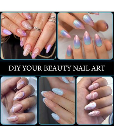 Noverlife 550PCS Short Almond Soft Gel Nail Tips Clear - Full Cover Half Matte Almond Shape Fake Nails with Case for DIY Nail Salon Manicure - Soak Off Extensions - Buy Online on GoSupps.com