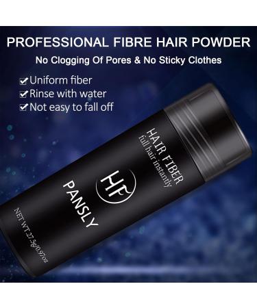 Hair Fibers Black - Instant Thicker Fuller Hair | Professional Hair Building Fibers for Thinning & Bald Spots - Buy Online on GoSupps.com