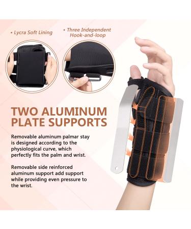 Thumb Spica Splint & Adjustable Wrist Brace for Carpal Tunnel De Quervain's Tenosynovitis & Arthritis - Night Support for Men & Women - Buy Online on GoSupps.com