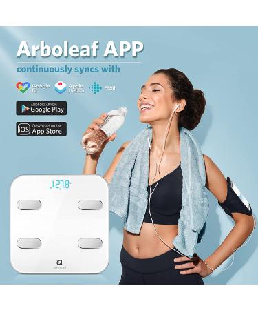 Arboleaf Smart Scale for Body Weight with Wi-Fi and Bluetooth + Smartphone App - 14 Body Metrics, Wireless Cloud Storage - BMI, BMR - 1 Count - Buy Online on GoSupps.com