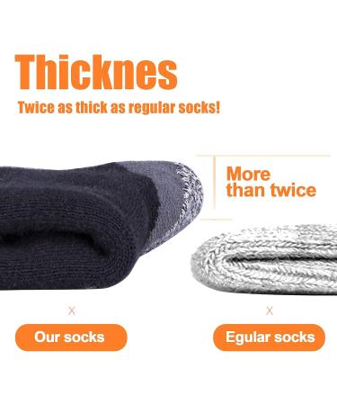 YUEDGE Men's Moisture-Wicking Hiking Socks - Cushioned Mid Calf - Size 6-13 - Black (New Model) - Buy Online on GoSupps.com