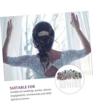 Ipetboom 1pc Niang Silver 20-tooth Hair Comb Wire Bridal Veil Comb Hair Decorations for Women Exquisite Headwear Pearl Hair Accessories Combs Tuck Comb Copper Wire Bride Silver Wire Natural - Buy Online on GoSupps.com