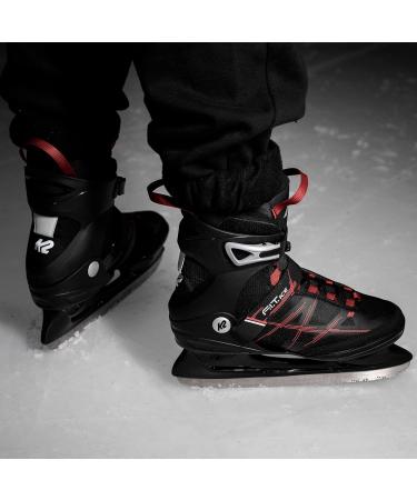K2 Skates Men's Fit Ice Skates EU 45 (UK 10.5/US 11.5) - Black/Red | International Shipping Available - Buy Online on GoSupps.com