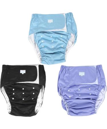 Buy Reusable Adult Diapers | Waterproof & Adjustable Incontinence Quilts Pants - Blue - Buy Online on GoSupps.com