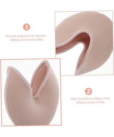 Healvian Silicone Gel Soft Slippers Pointed Heel Toe Protectors - Beige 10X9.5cm - Buy Online on GoSupps.com