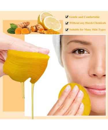 Turmeric Kojic Acid Cleansing Pads - Brightening Face Scrub for Dark Spots | 50pcs Gentle & Safe Skin Balance - Buy Online on GoSupps.com
