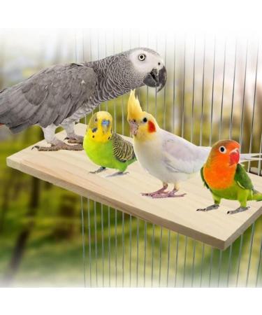 winmiya 2 PCS Bird Platform Bird Cage Accessories Pet Platform Climbing Platform Rat Cage Accessories Wooden Stand Rest Place for Small Animals - Buy Online on GoSupps.com