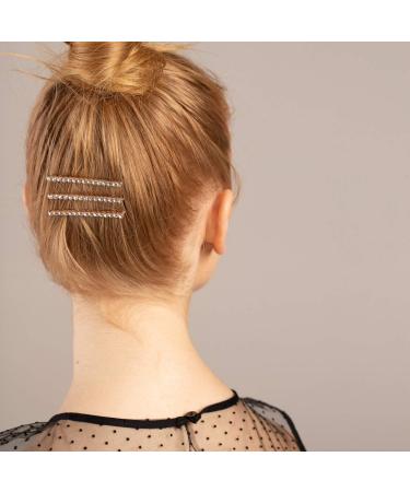 Kitsch Rhinestone Bobby Pins - Rose Gold Decorative Hair Pins for Women (3 Count) - Buy Online on GoSupps.com