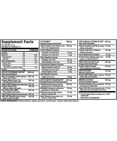ALLMAX Naturals CYTO-Greens Premium Green Superfood Acai Berry Green Tea 14 Servings - Buy Online on GoSupps.com