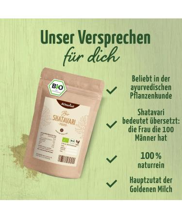 Organic Shatavari Powder (500g) - Indian Wild Asparagus Ayurveda | Achterhof - Buy Online on GoSupps.com